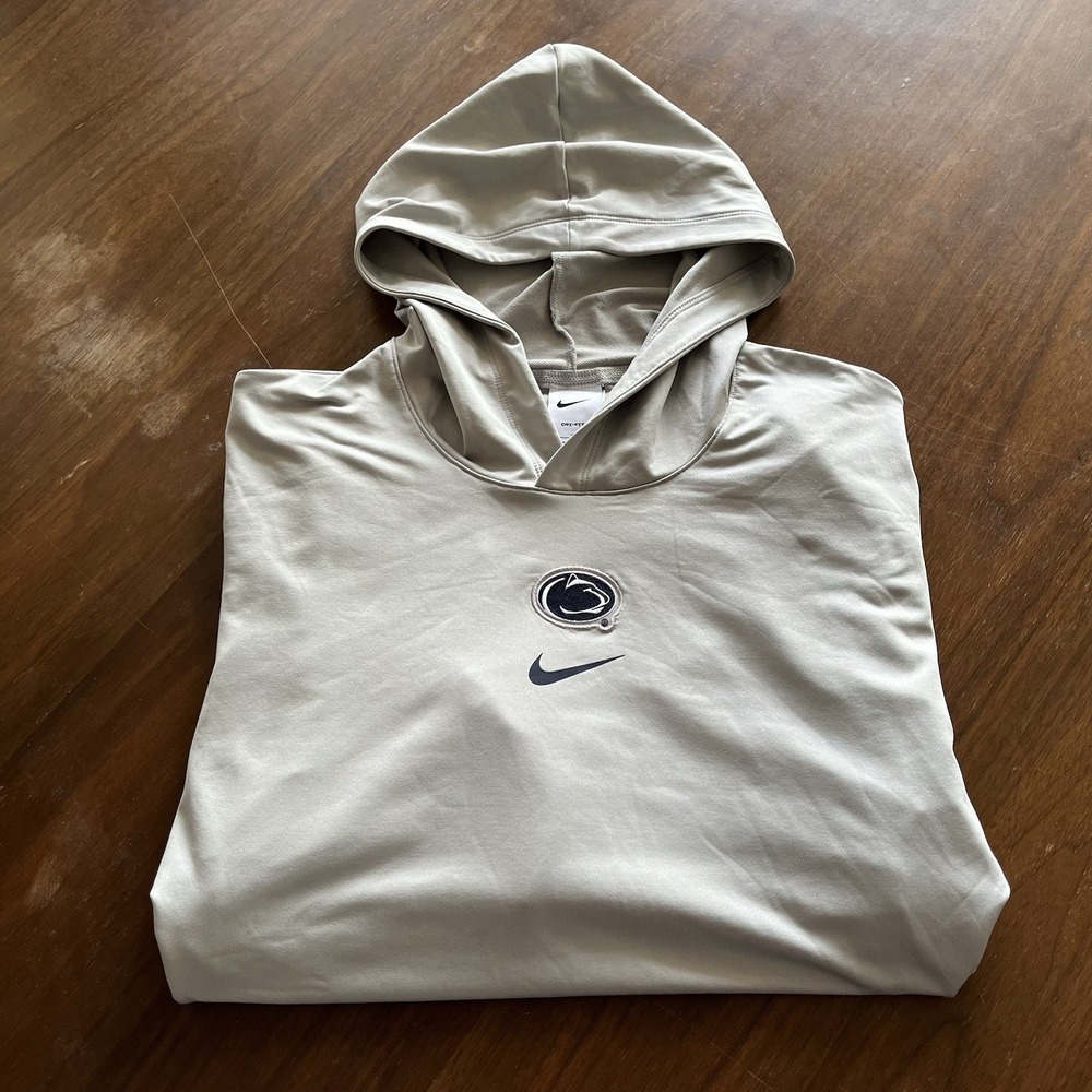 Nike L Penn State Nittany Lions Club Team Issue Hoodie‎ Gray 55 McClain DZ8121